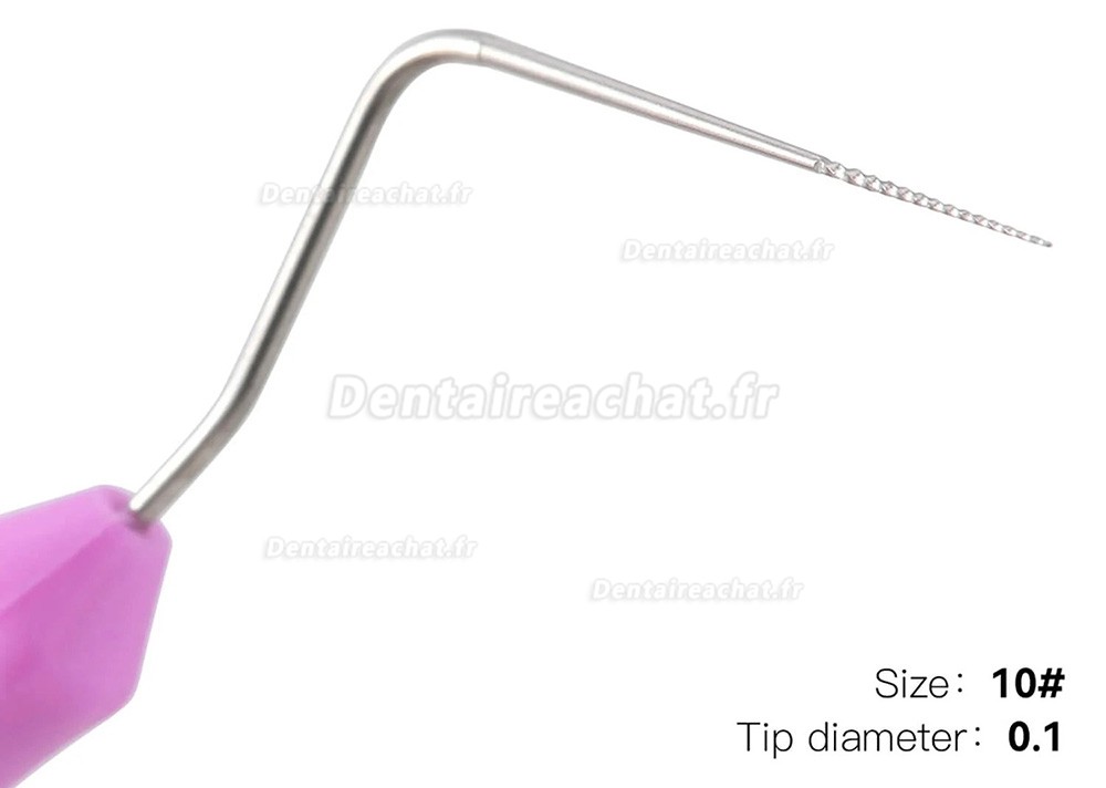 Limes endodontiques microscopiques dentaires 04 conicité #10, #15, #20